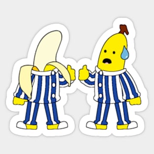 Bananas in Pijamas parody 90s retro humor Sticker